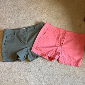 LOFT Coral and Olive Women's Shorts